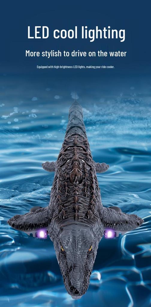 S11 4DRC Electric Camera Remote-Control Dinosaur Boat with Water Spray Toy for Kids