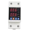 Реле защиты от перенапряжения, тока и пониженного напряжения с двойным дисплеем