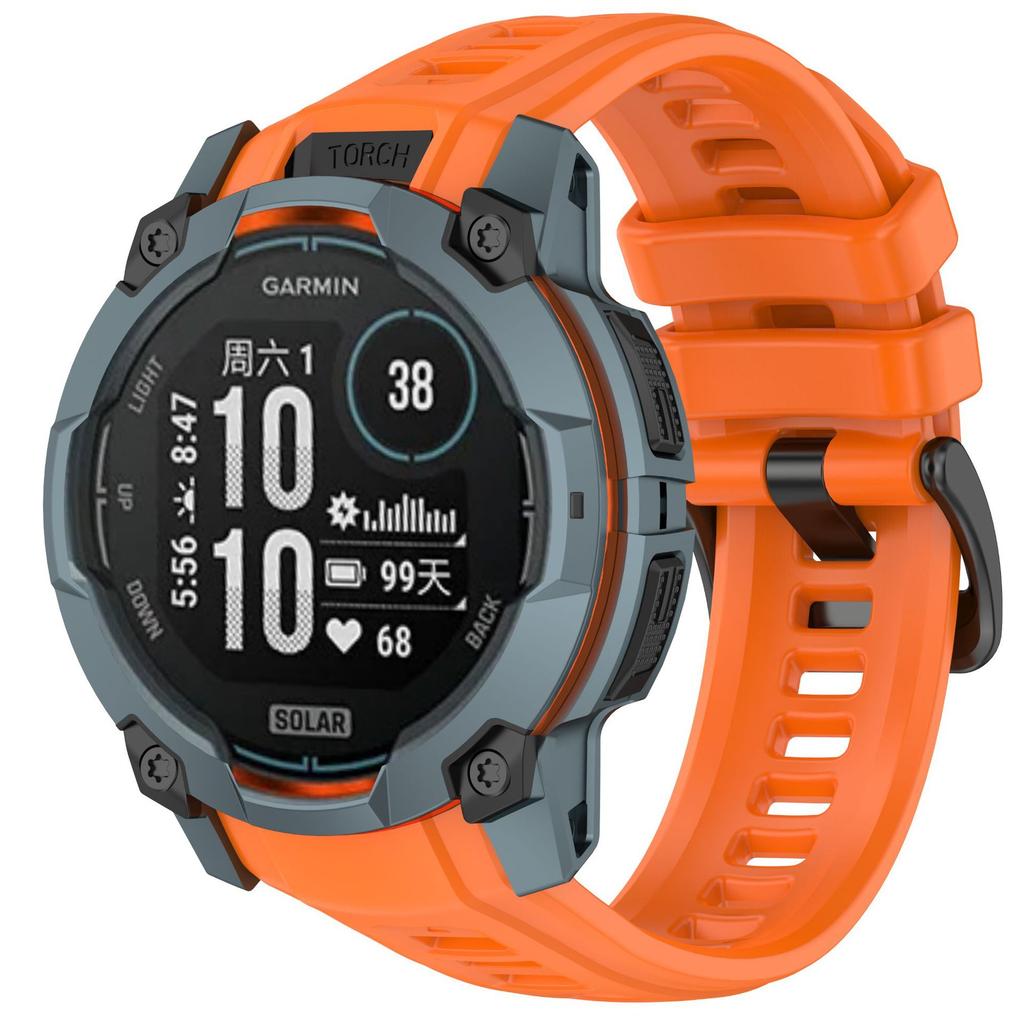 Официальный силиконовый ремешок для Garmin Instinct 3 Amoled 50 мм 45 мм Запасной браслет для запястья для Garmin Instinct 3 Solar 45 мм 50 мм
