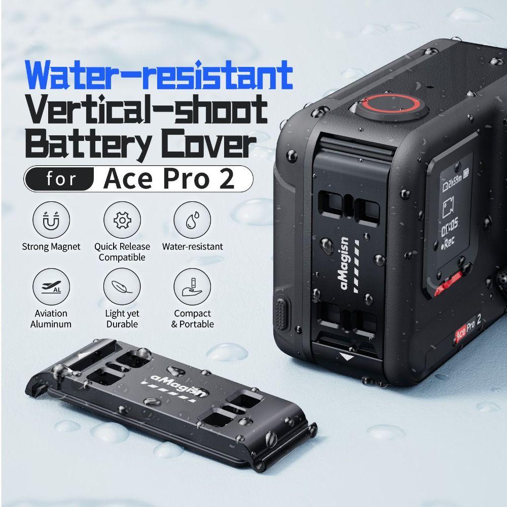 Magnetic Vertical Adapter Battery Cover for Insta360 Ace Pro 2 Action Camera Accessories