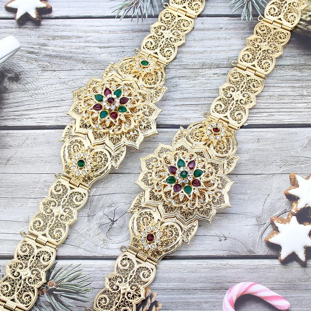 Металлический женский пояс золотого цвета, свадебная поясная цепочка с регулируемой длиной