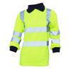 Yoko Ladies/Womens Hi-Vis Long Sleeve Polo Shirt