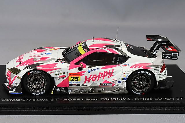 Spark Hoppy Schatz GR Supra GT HOPPY Team TSUCHIYA 2023 Super GT GT300 Fuugo Nonaka 1/43 #25 Suganami/Seita