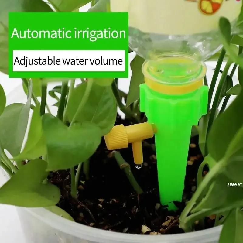 Automatic Drip Irrigation System Self Watering Spike for Flower Plants Greenhouse Garden Adjustable Auto Water Dripper Device