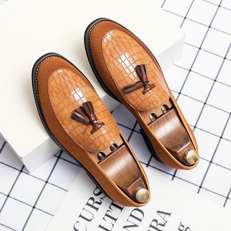 Fashion Leather Shoes Casual Business Shoes for Men Dress Tenis De Hombre Moccasins Mokasin Tenis Caballero Designer