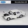 EEAO1 WELLY 1:24 Mercedes-Benz 220 Alloy Car Model Simulation Diecasts Metal Classic Retro Old Car Model Collection Childrens Toy Gift