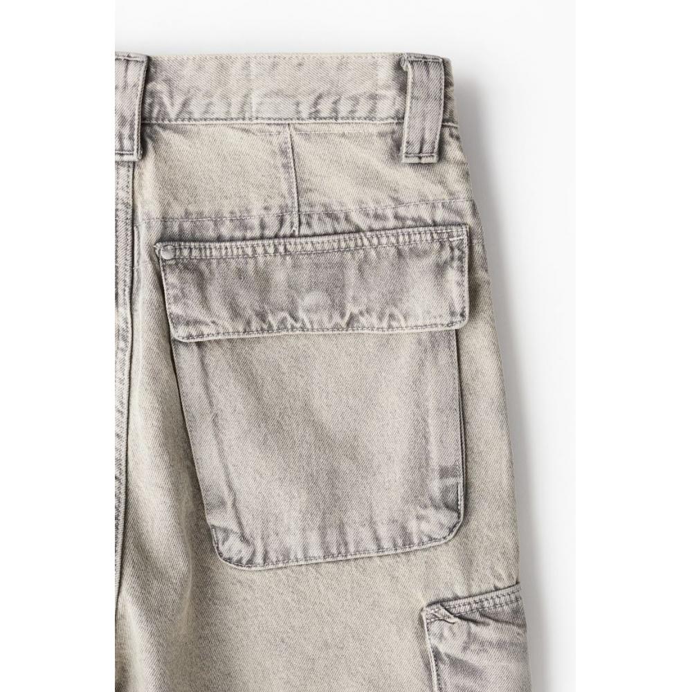 Шорты-карго HM Loose Fit deniM бежевые