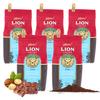 Lion Coffee Chocolate Macadamia Nuts 7 унций x 5 Ароматизированный кофе Drip Hawaii Medium Million Light Roast Cold Brew OK New Package Популярный подарок lioncoffee