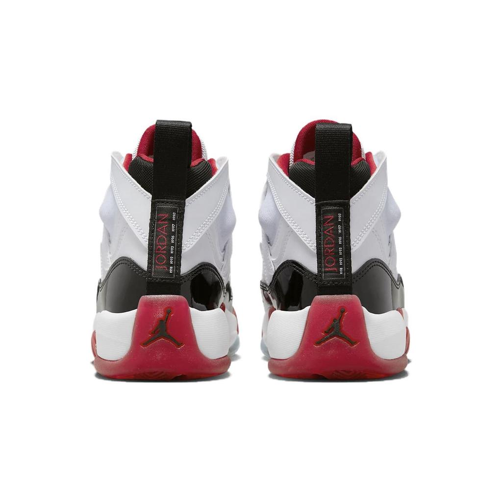 Кроссовки Air Jordan Jumpman Two Trey GS Concord-Bred для детей Белый Gym-Red Черный DQ8431-106