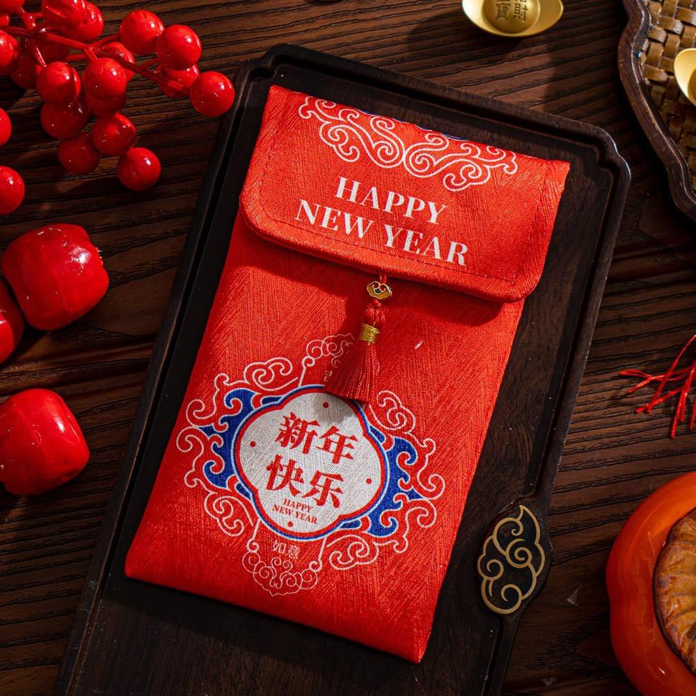 Hongbao Children's Money Bag Traditional God of Wealth Red Pocket  Celebration Party