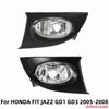 1/2 Pcs Car Fog Lamp Fog Light Front Bumper Lamp Accessories For HONDA FIT JAZZ GD1 GD3 2005-2008 (Without