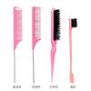 3pcs/set Hair Coloring Brushes Combs Pointed Tail Hairdressing Comb Double Comb Three Rows of Styling Brush Eyebrow Brush Tools