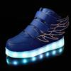 Autumn Children's Wing Light Shoes LED Luminous Shoes USB Charging Fluorescent Shoes Student Hip-hop Shoes