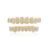 TEMU Gold-Plated Diamond-Studded Grillz Hip-Hop Tooth Jewelry