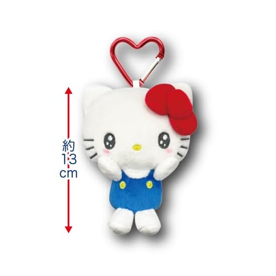 Хатакеяма Шоджи Сумка-косметичка с маскотом Sanrio Лицо Хелло Китти Любовь Плюшевая сумка-косметичка Мини-сумка Чехол для аксессуаров с