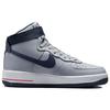 Nike Женские кроссовки Air Force 1 High New England Patriots серые, волчьи-серые, темно-синие, DZ7338-001