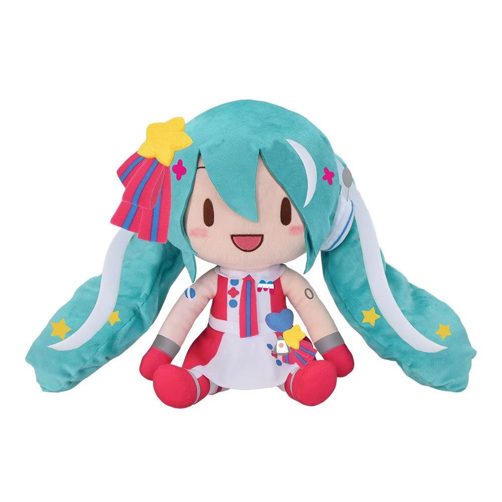 Authentic Bilibili Spot Hatsune Miku Miku Doll Fufu Plush Doll White Spotless Cherry Blossom Sky Cute Plush Toy Collection Gifts
