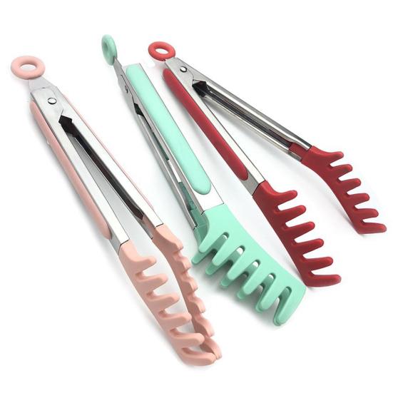 Practical Anti-slip Multipurpose Silicone Handheld Grill Barbecue Anti-scalding Clip Household Supplies Bread Tong