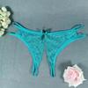 1 шт. Женские прозрачные кружевные трусики с открытой промежностью, трусы-слипы однотонные, женские трусики с низкой посадкой