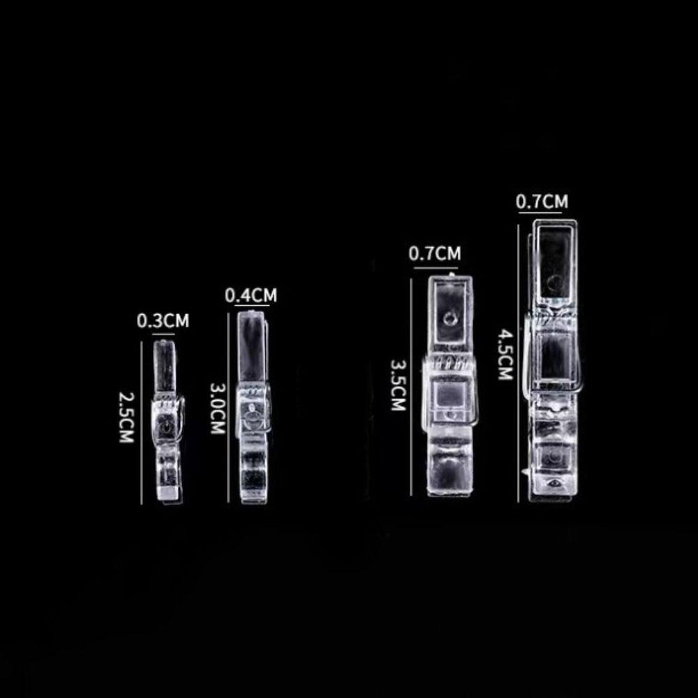 50PCS/lot Transparent Mini Clips Multi-size Wall Clips High Quality Hanging Peg