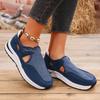 Fashion Women's Casual Sports Shoes Autumn New Round Head Deep Mouth Mesh Cloth Breathable Soft Sole Non-slip Single Shoes