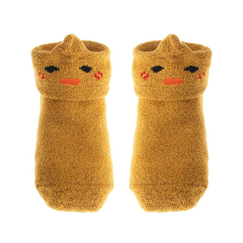 Animals Plush Soft Thickening Floor Sox Coral velvet socks Newborn Toddler Socks Anti-slip Slippers