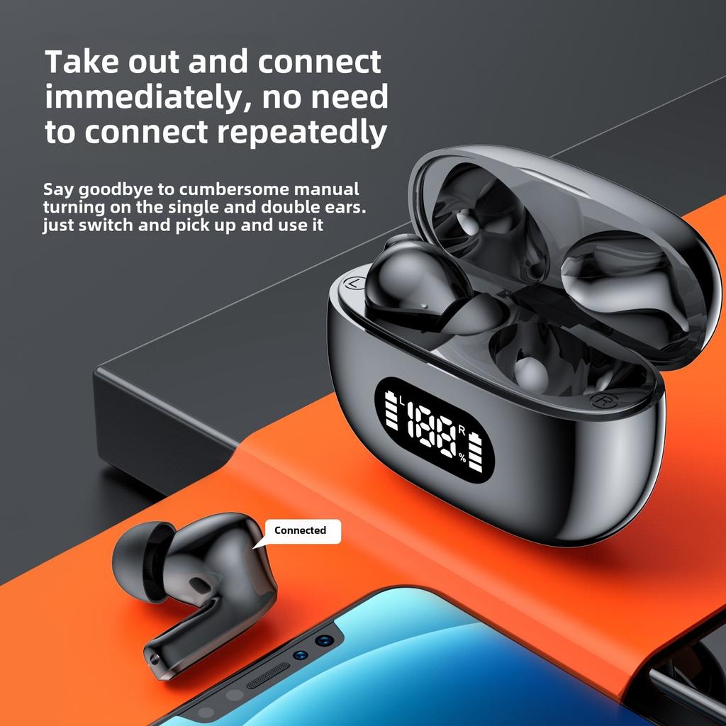 Cross-border New SK19 Private Model Mini Wireless In-ear Bluetooth Headphones Ultra Long Endurance Noise Reduction Sleep