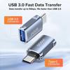 QOOVI Адаптер USB 3,0 к USB Type C OTG, преобразователь Thunderbolt 3 для ноутбука Pro, Samsung S21, Xiaomi, Huawei, разъем USB-C OTG