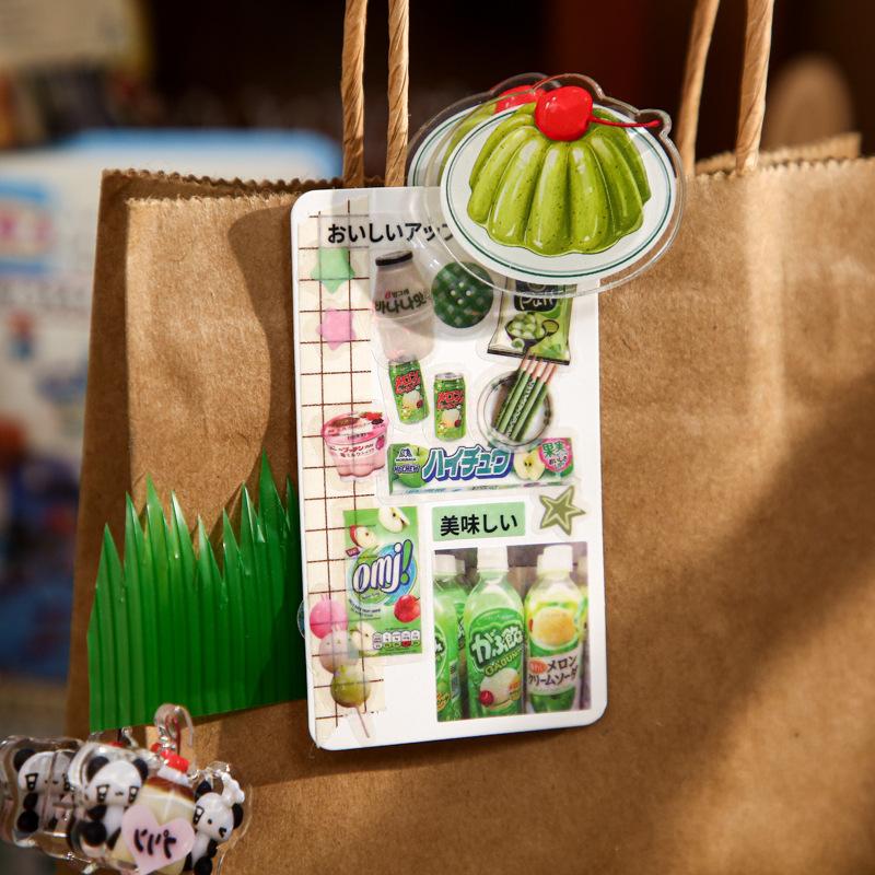 Ретро японская наклейка для скрапбукинга DIY Декор торт десерт дневниковая наклейка сладкая Kpop фотокарточка канцелярская наклейка