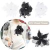 Dress DIY Decorative Handmade Pearl Flower Patches Cloth Fabric Floral Patches