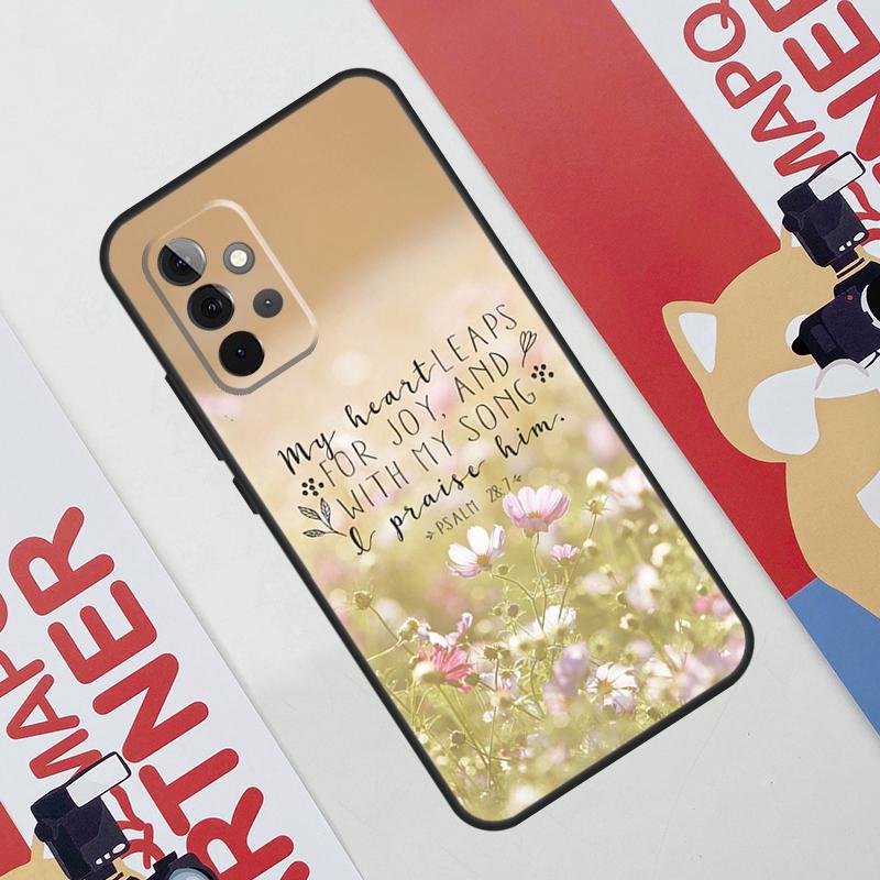 Christian Psalms Case For Samsung Galaxy A06 A16 A36 A56 A55 A35 A33 A53 A13 A23 A17 A54 A34 A14 A52 A32 A15