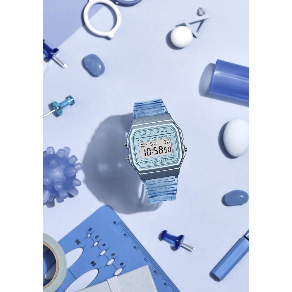 CaSio Men S Watch Blue F 91wS 2jh 1 Piece