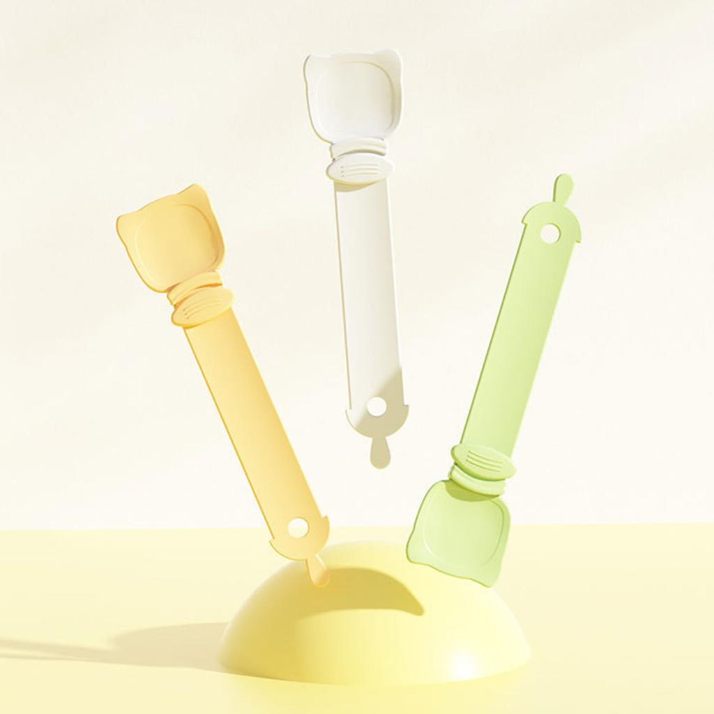 3pcs Cat Strip Squeeze Spoon Hygienic Feeding Labor Saving Sliding Cat Strip Feeder with Hanging