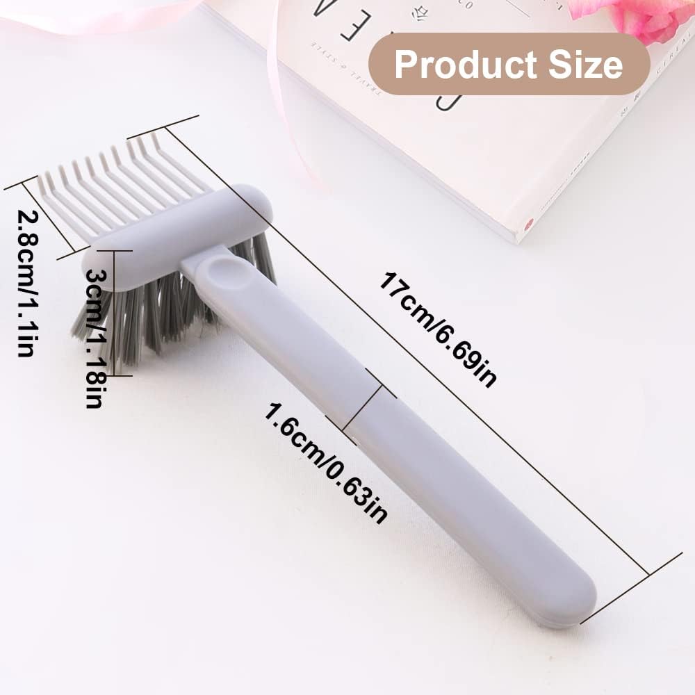 1/2 Pcs Hair Brush Cleaning Tool 2-In-1 Comb Cleaning Brush Comb Cleaner Brush Mini Remover Removing Dust Cleaning Supplies