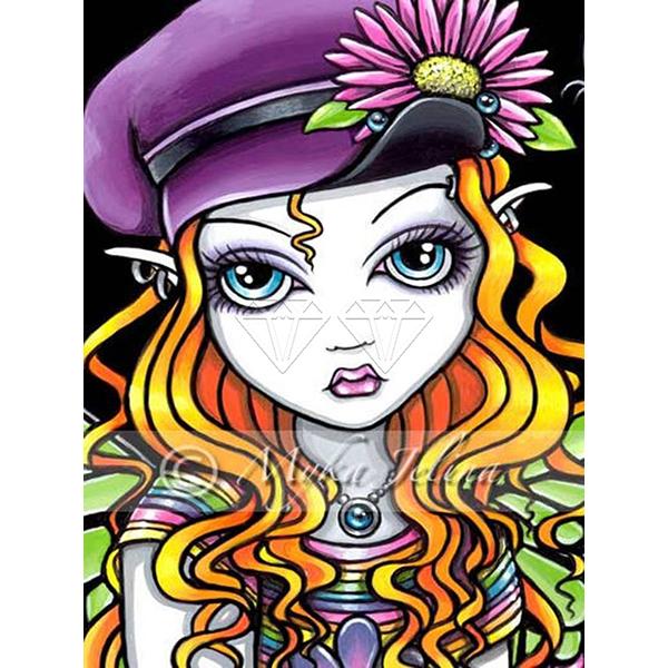 5D DIY Алмазная картина Набор Миллениал Девушка Искусство Алмазная вышивка Стразы Украшения для дома