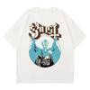 New Ghost Band T-shirt Women Oversize Fashion Cool London Singer Fans Summer Short Sleeve Print Rock Plain Black Tees