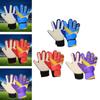 Adult Soccer Goalkeeper Gloves Sports Equipment Gift Trendy Strong Grip Practical Anti Slip Protective Lightweight for Beginner