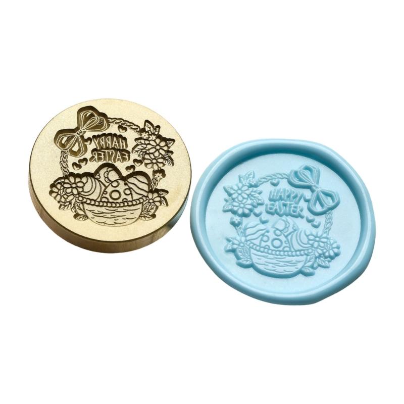 Easter Pattern Wax Stamp Head Replacement for Sealing Envelope Invitation Gift Cards Easter Greeting Card