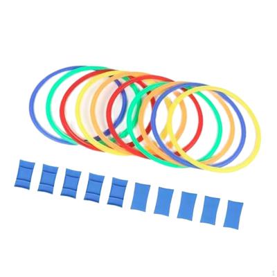 Кольца для ловкости, круговые прыжковые обручи с 10 и соединителем, скоростная тренировка, спорт
