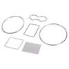 Gauge Dial Rings Decoration Frame Kit Chrome Speedometer Dash Rings Bezel Trim for VW Passat 3B B5 1997-2001 Golf 1997-2003