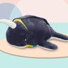 Simulation Blue Narwhal Plush Stuffed Toy Button Clothes Animal Doll Kid Gift