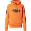 Polo Embroidered Pattern Drawstring Hooded Sweatshirt Men Sweatshirt Orange 710823853-007