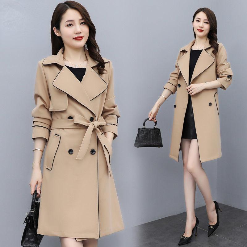 Элегантный и удобный тренч для женщин, свободная и дышащая весенняя одежда