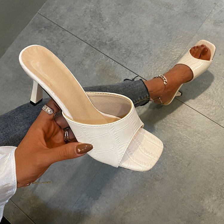 Женские босоножки на блочном каблуке, модные туфли без шнуровки на низком каблуке со стразами, повседневные сандалии