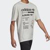 Adidas Originals Trefoil Logo Print Футболка с короткими рукавами Мужские топы Белые DM2084