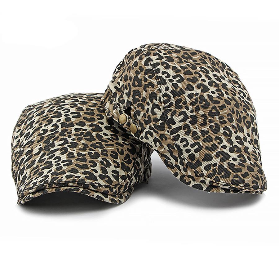 Модные кепки газетчика YK2 в стиле ретро с леопардовым принтом, плоские кепки с козырьком, женские береты для художников