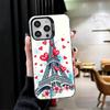 Франция Эйфелева башня Париж Ударопрочный чехол для телефона для iPhone 17 Air 16 16E 15 Pro Max 14 Plus 13 Mini 12 Задняя крышка Противоударный Fund