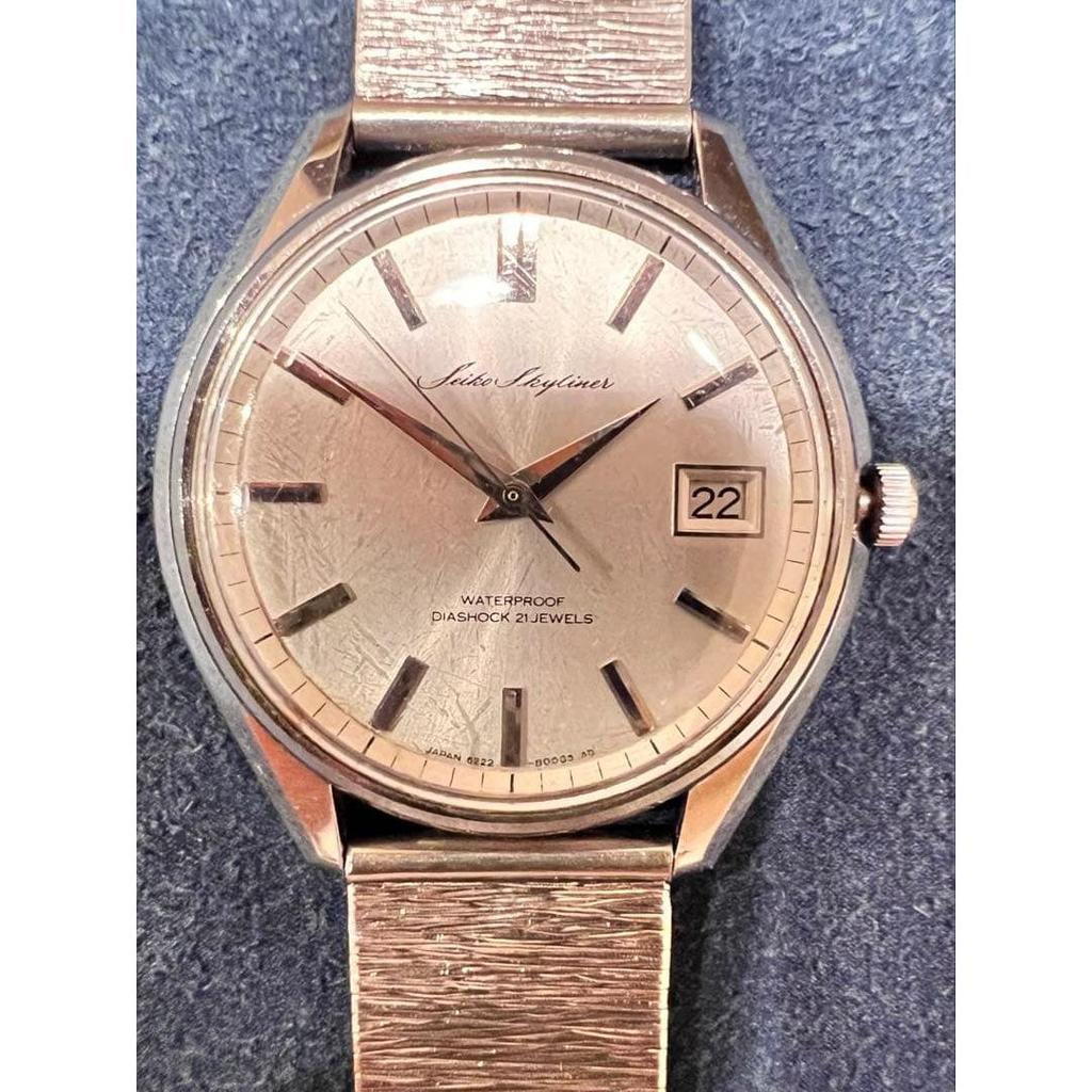 Б/у Прекрасная красота 60-х Seiko Skyliner с ручным заводом редкий логотип-надпись BAMBI ремешок