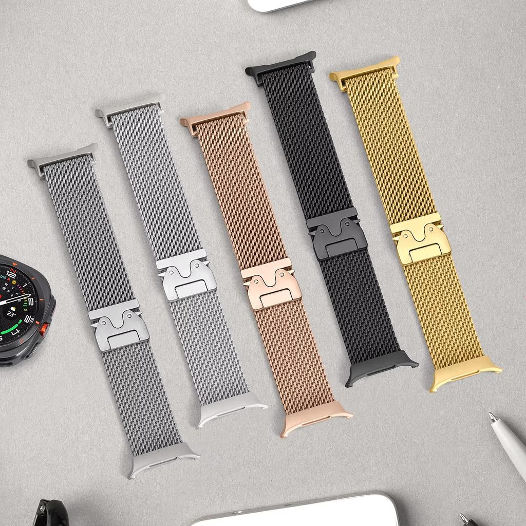 Ремешки с парашютной пряжкой для Samsung Galaxy Watch Ultra 47 мм, миланская петелька, браслет, ремешок Galaxy Watch 7 Ultra 47 мм