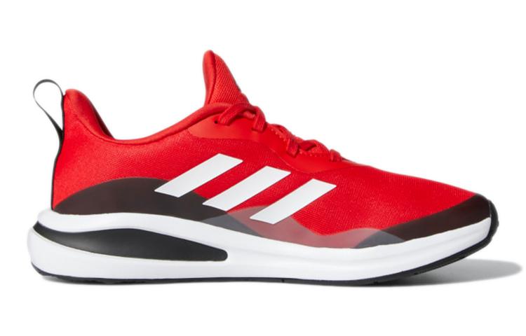 adidas FortaRun J Lace Беговые J Устойчивые к истиранию Низкие Спортивные Повседневные Кроссовки Красно-Черные Детские GY2745